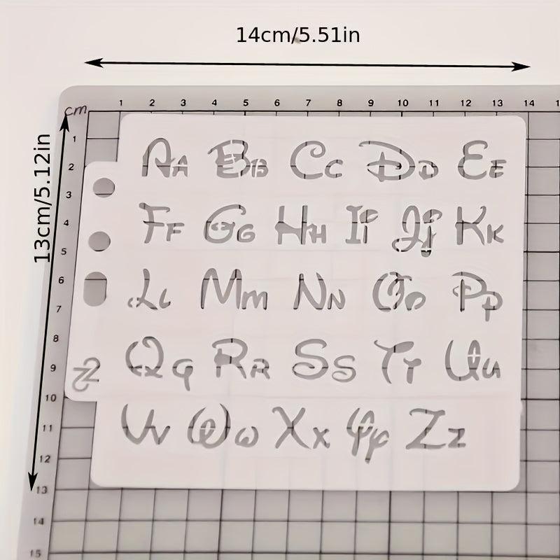 Alphabet Letter Stencils Template for Painting Scrapbooking Embossing