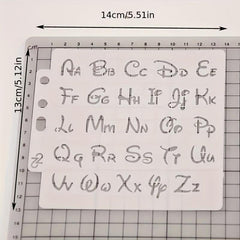 Alphabet Letter Stencils Template for Painting Scrapbooking Embossing