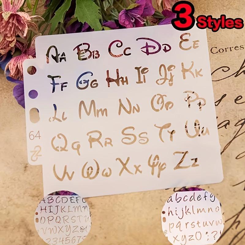Alphabet Letter Stencils Template for Painting Scrapbooking Embossing