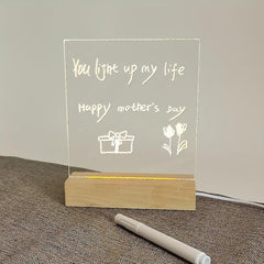 Acrylic Message Board Night Light DIY Kit