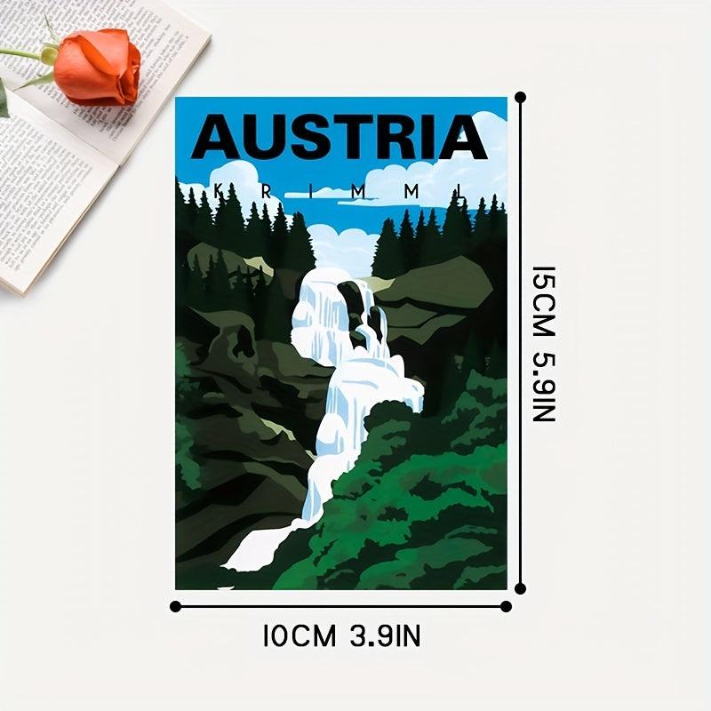 50pcs Vintage Travel Posters Collage Kit for Urban Travelers Teens