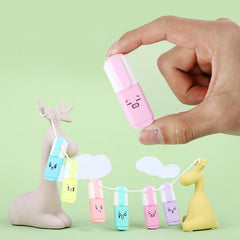6pcs Mini Expression Fluorescent Pen Highlighter Set