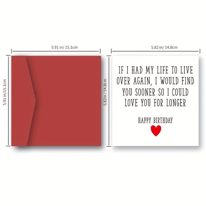 Romantic Birthday Card Funny Birthday Card For Partner Husband Wife Personalised