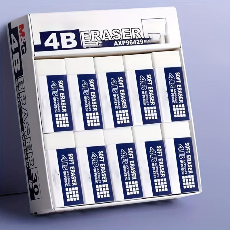 5 Packs of Pencils and Large Erasers for School, Office, and Art