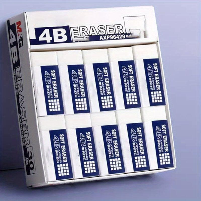 5 Packs of Pencils and Large Erasers for School, Office, and Art