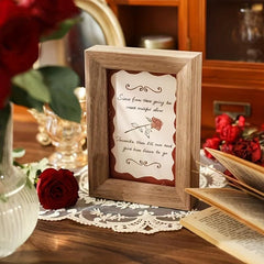 30pcs Romantic Rose Decoration Cards Wall Postcard Picture Frame Wall Sticker