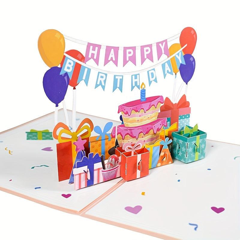 Happy Birthday 3D Pop Up Card for Mom Dad Wife Sister Friends