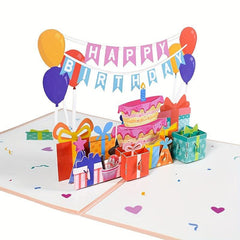 Happy Birthday 3D Pop Up Card for Mom Dad Wife Sister Friends