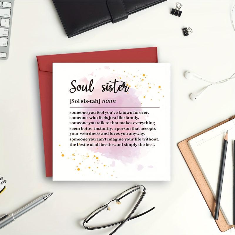 Soul Sister Birthday Card - Friendship Birthday Card - Personalised Card