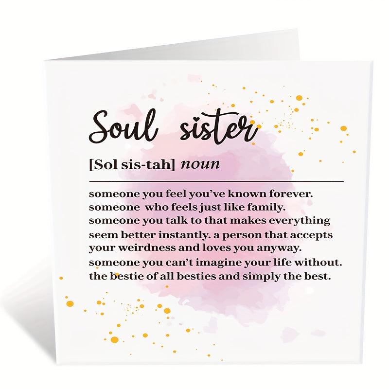Soul Sister Birthday Card - Friendship Birthday Card - Personalised Card