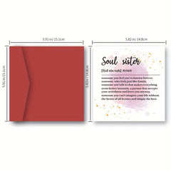 Soul Sister Birthday Card - Friendship Birthday Card - Personalised Card