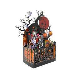 1pc Halloween Pop Up Card 3D Greeting Card Halloween Ghost Cards