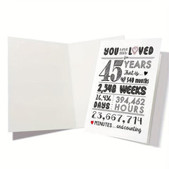 45th Birthday Decorations for Men and Women - 5x7in Car - 45th Anniversary Gift
