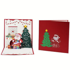 3D Popup Christmas Card Merry Christmas For Mom Dad Teacher Daughter