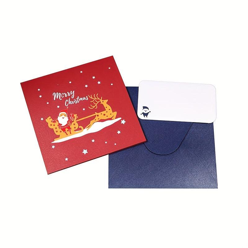 3D Popup Christmas Card Merry Christmas For Mom Dad Teacher Daughter