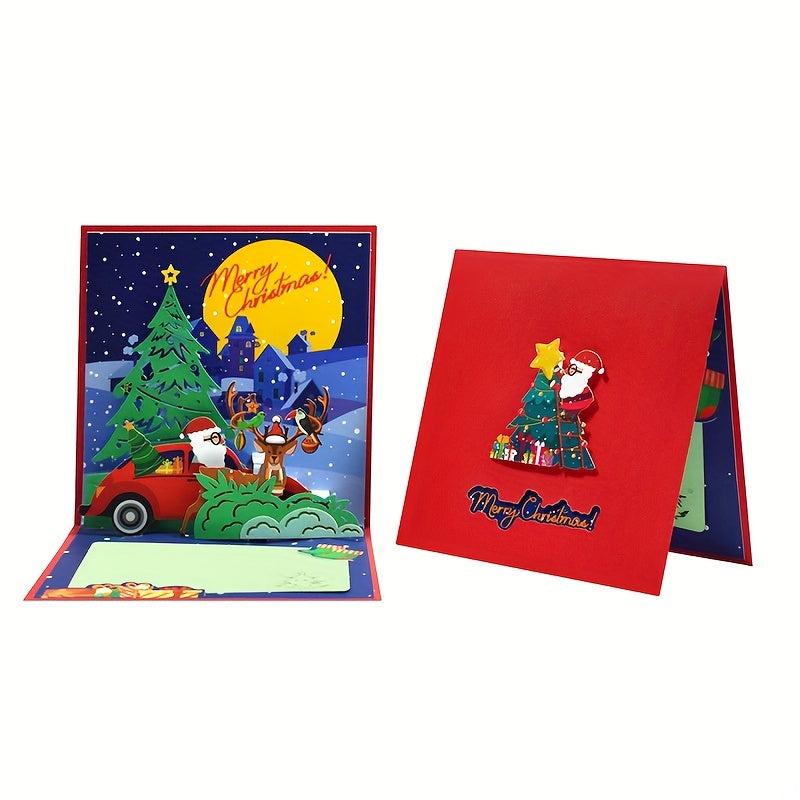 3D Popup Christmas Card Merry Christmas For Mom Dad Teacher Daughter