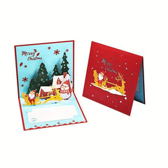 3D Popup Christmas Card Merry Christmas For Mom Dad Teacher Daughter