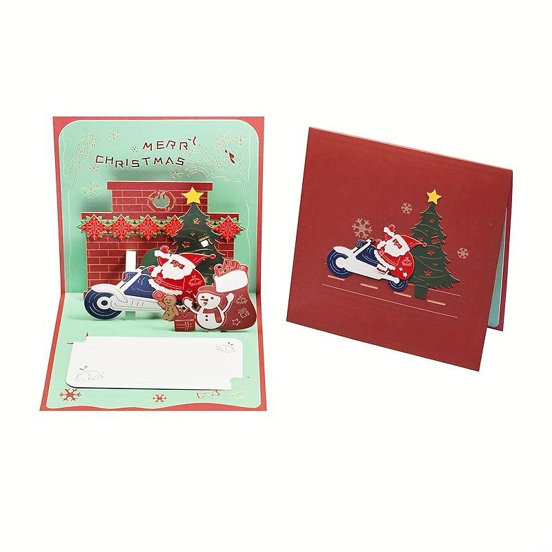 3D Popup Christmas Card Merry Christmas For Mom Dad Teacher Daughter