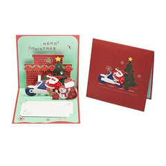 3D Popup Christmas Card Merry Christmas For Mom Dad Teacher Daughter