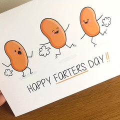 Funny Father's Card Bean Father Card Gift For Father Happy Father's