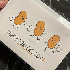 Funny Father's Card Bean Father Card Gift For Father Happy Father's