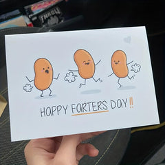 Funny Father's Card Bean Father Card Gift For Father Happy Father's