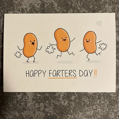 Funny Father's Card Bean Father Card Gift For Father Happy Father's