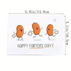 Funny Father's Card Bean Father Card Gift For Father Happy Father's