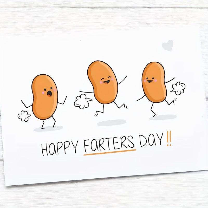 Funny Father's Card Bean Father Card Gift For Father Happy Father's