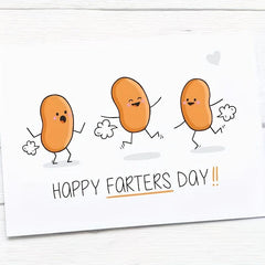 Funny Father's Card Bean Father Card Gift For Father Happy Father's