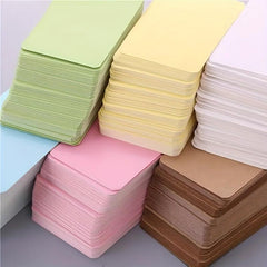100 Blank Colored Cards Greeting Doodle Bookmarks Postcards