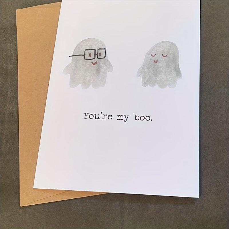 You're My Boo Greeting Card For Him Her I Love You Birthday Anniversary
