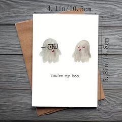 You're My Boo Greeting Card For Him Her I Love You Birthday Anniversary