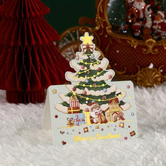 Christmas Cards 6pcs/12pcs Message Blessing Supplies For Friends And Family