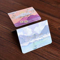 6pcs Scenery Painting Greeting Cards for Holidays & Occasions