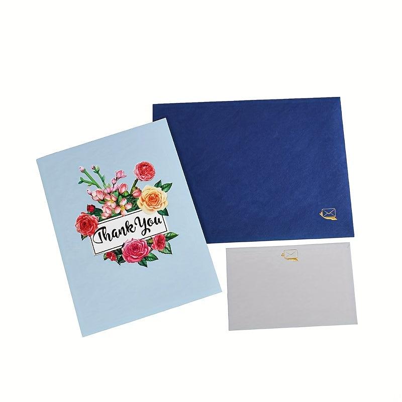Pop Up Thank You Cards with Envelopes, Perfect for Business Graduation Wedding