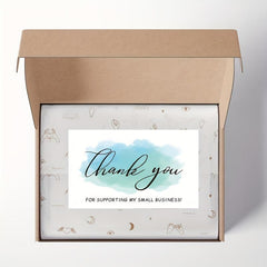 250pcs Coated Paper Business Card Gift Packaging Decorative Card