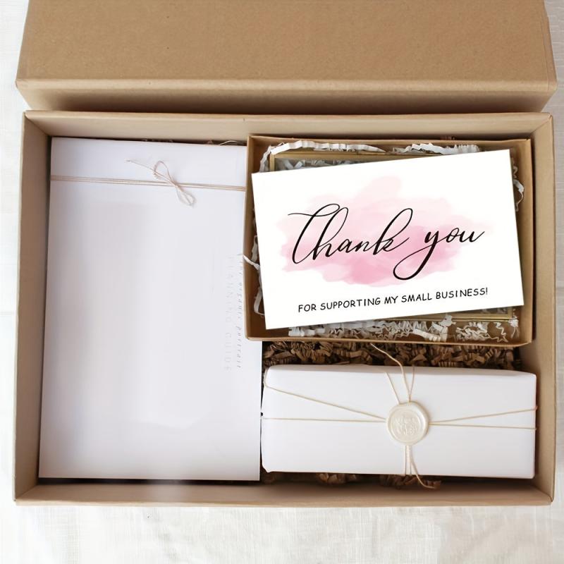 250pcs Coated Paper Business Card Gift Packaging Decorative Card