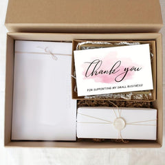 250pcs Coated Paper Business Card Gift Packaging Decorative Card