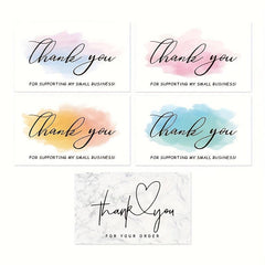 250pcs Coated Paper Business Card Gift Packaging Decorative Card