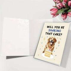 Funny Dog Birthday Card for Dog Owner - Dad, Mom, Grandpa