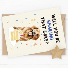 Funny Dog Birthday Card for Dog Owner - Dad, Mom, Grandpa