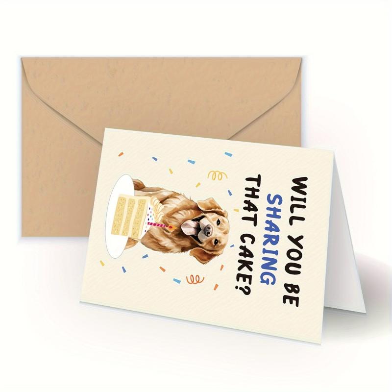 Funny Dog Birthday Card for Dog Owner - Dad, Mom, Grandpa