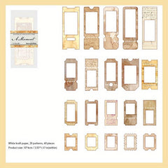 40pcs Time Series Journal Diary Decoration Material Pack