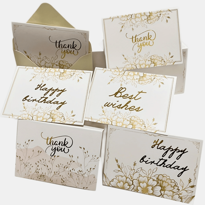 Thanksgiving Cards Set with Envelopes - Pack of 10