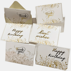 Thanksgiving Cards Set with Envelopes - Pack of 10