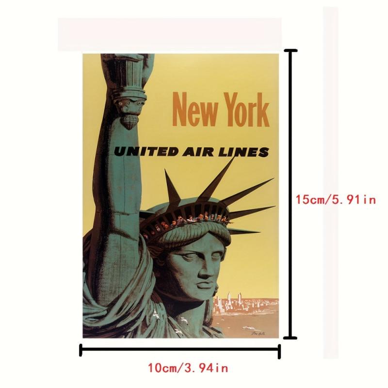 50pcs Cities Travel Vintage Poster Set to Create a Unique Wall Collage