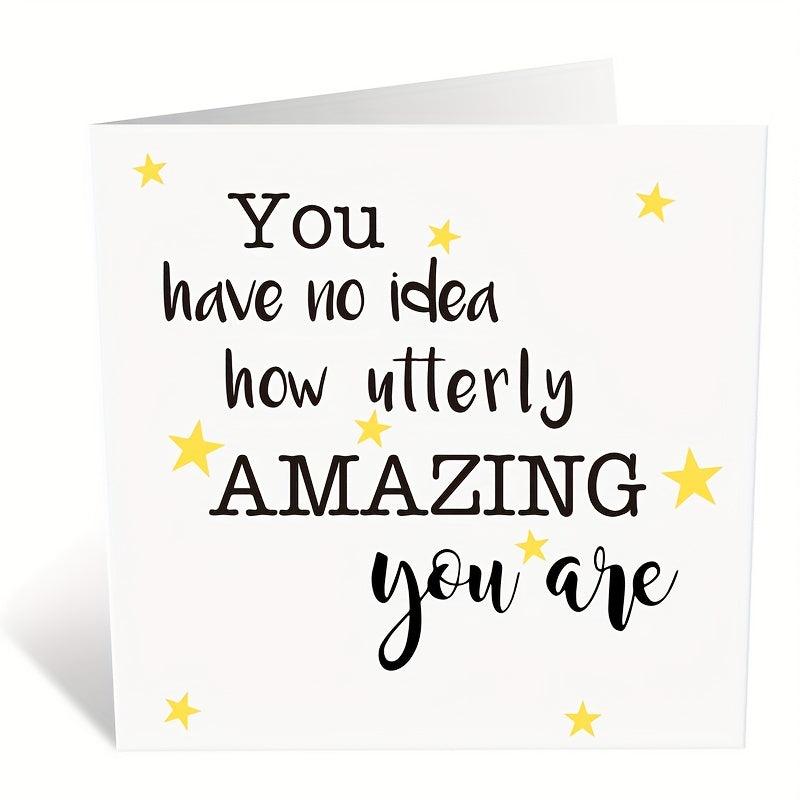 Funny Birthday Greeting Card Thank You Card Encouragement Card for Men Women