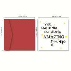 Funny Birthday Greeting Card Thank You Card Encouragement Card for Men Women