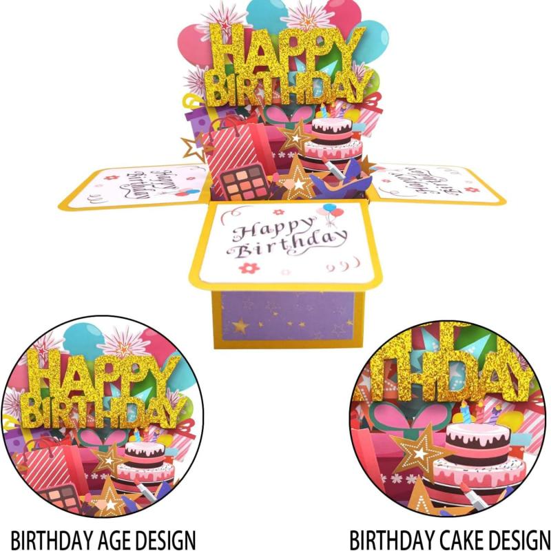 Happy Birthday Pop Up Card For Women Men Funny Bday Gift For Students